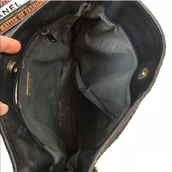 Bottega Veneta Bag Handbag Woven VTG Gold Purse - Picture 4 of 8